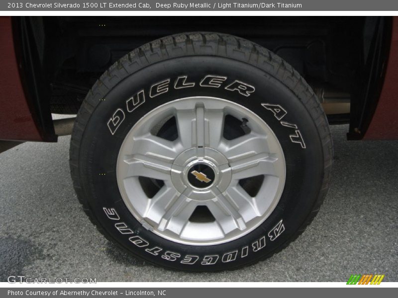 Deep Ruby Metallic / Light Titanium/Dark Titanium 2013 Chevrolet Silverado 1500 LT Extended Cab