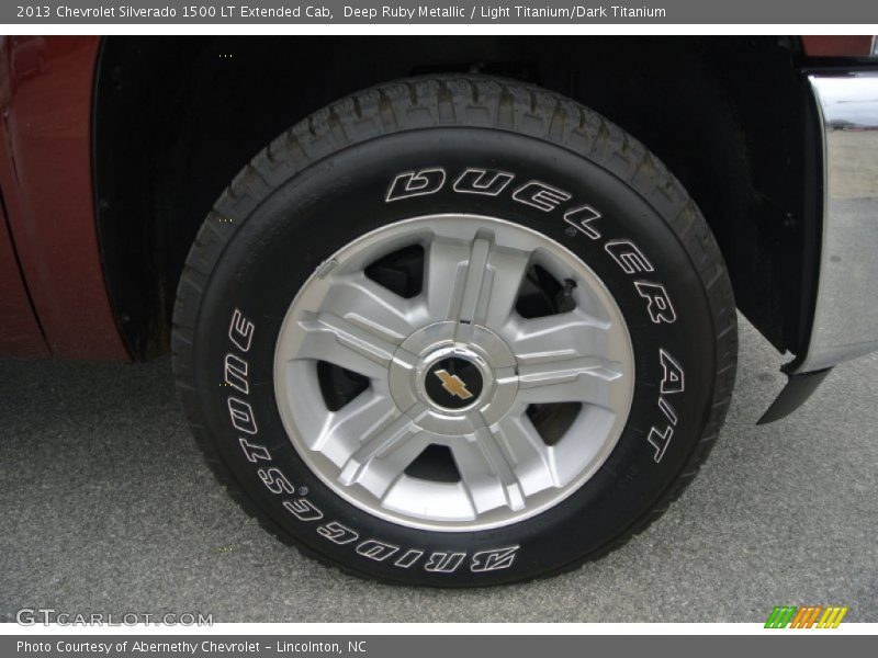 Deep Ruby Metallic / Light Titanium/Dark Titanium 2013 Chevrolet Silverado 1500 LT Extended Cab