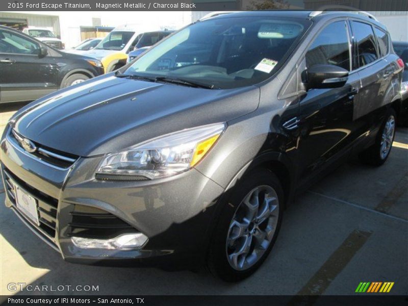 Magnetic Metallic / Charcoal Black 2015 Ford Escape Titanium