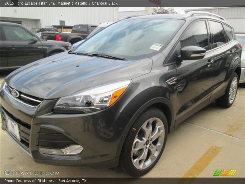 Magnetic Metallic / Charcoal Black 2015 Ford Escape Titanium