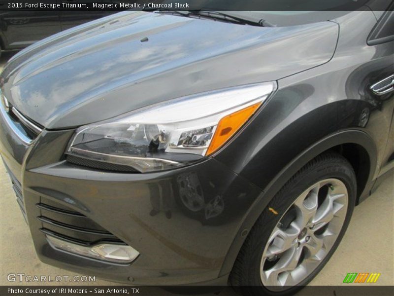Magnetic Metallic / Charcoal Black 2015 Ford Escape Titanium