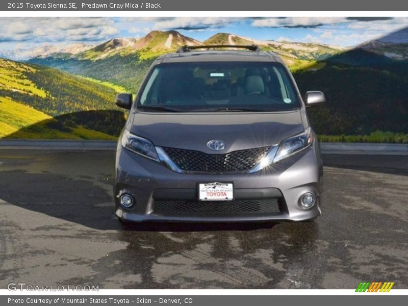 Predawn Gray Mica / Black 2015 Toyota Sienna SE