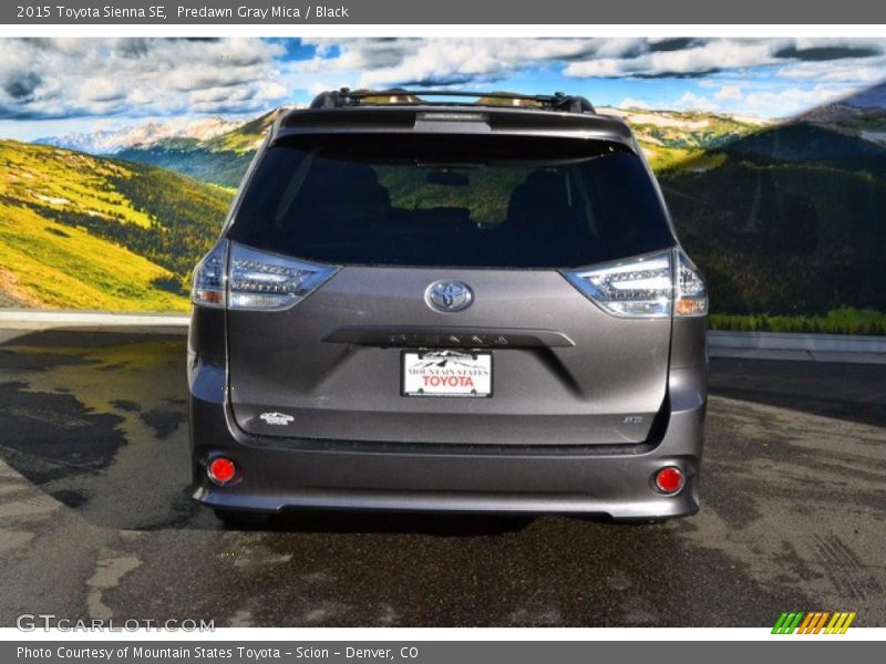 Predawn Gray Mica / Black 2015 Toyota Sienna SE