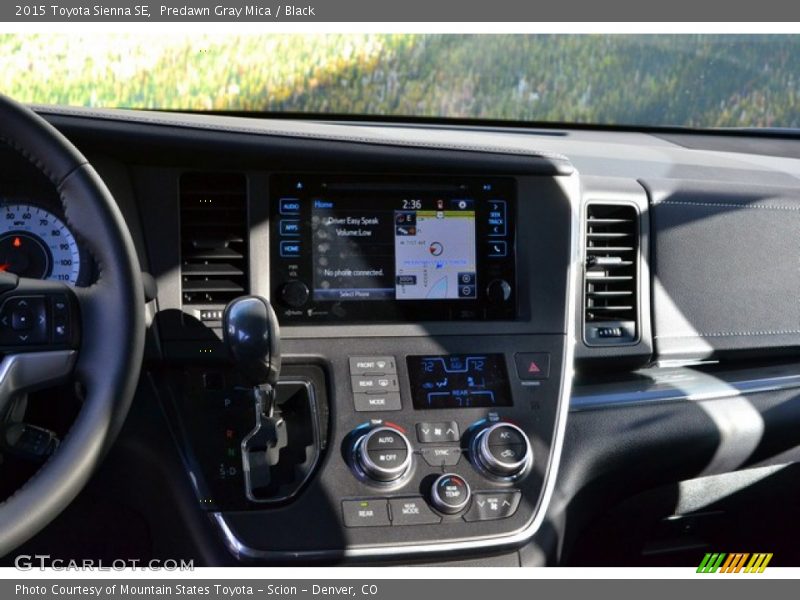 Predawn Gray Mica / Black 2015 Toyota Sienna SE