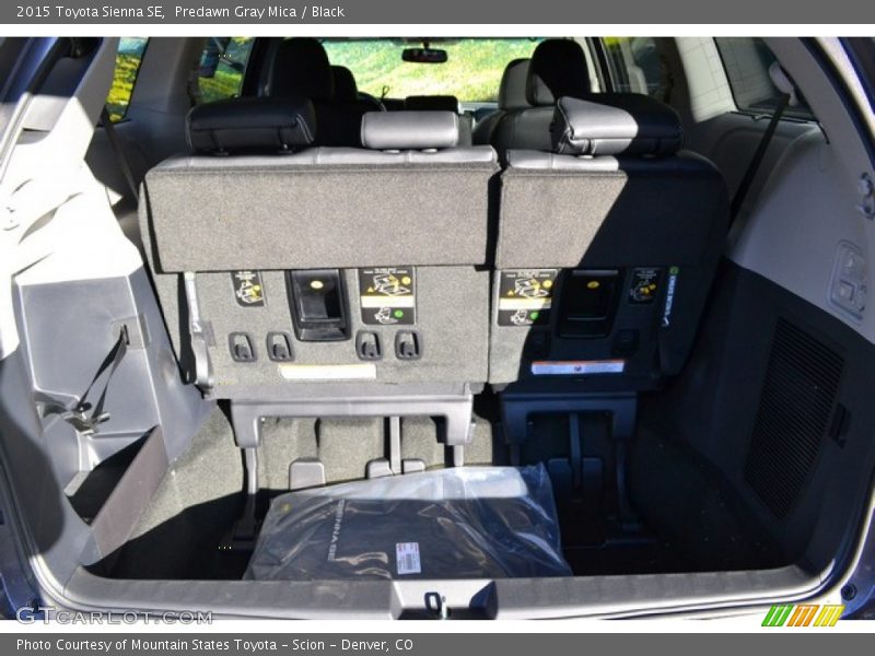 Predawn Gray Mica / Black 2015 Toyota Sienna SE