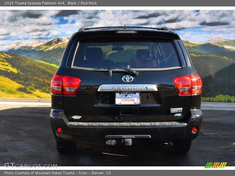 Black / Red Rock 2015 Toyota Sequoia Platinum 4x4