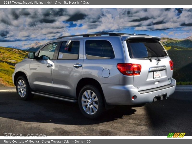 Silver Sky Metallic / Gray 2015 Toyota Sequoia Platinum 4x4