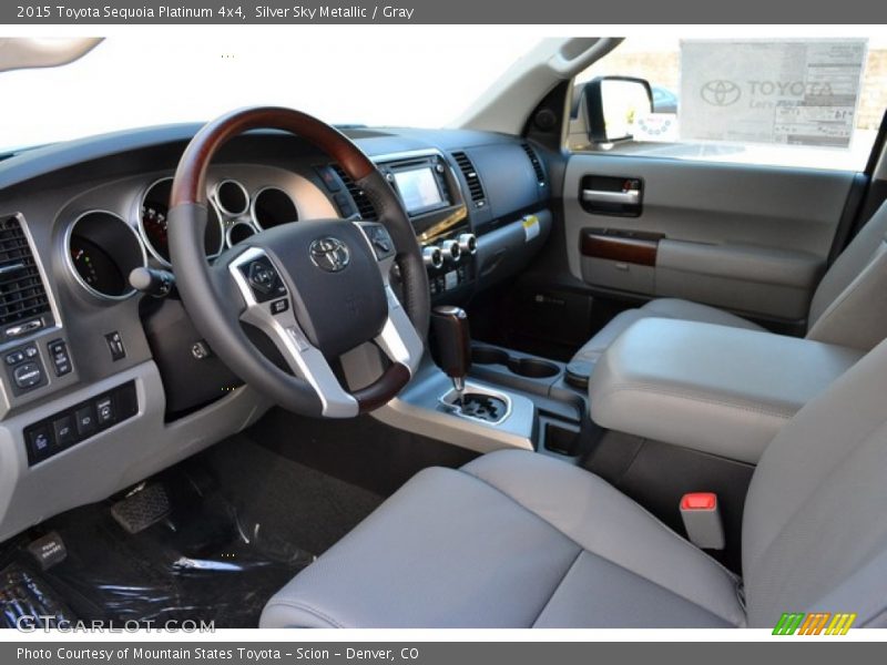 Gray Interior - 2015 Sequoia Platinum 4x4 