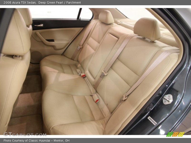 Deep Green Pearl / Parchment 2008 Acura TSX Sedan