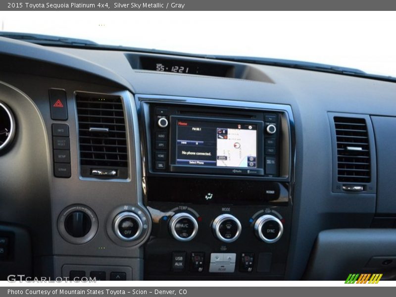 Silver Sky Metallic / Gray 2015 Toyota Sequoia Platinum 4x4