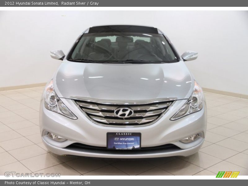 Radiant Silver / Gray 2012 Hyundai Sonata Limited