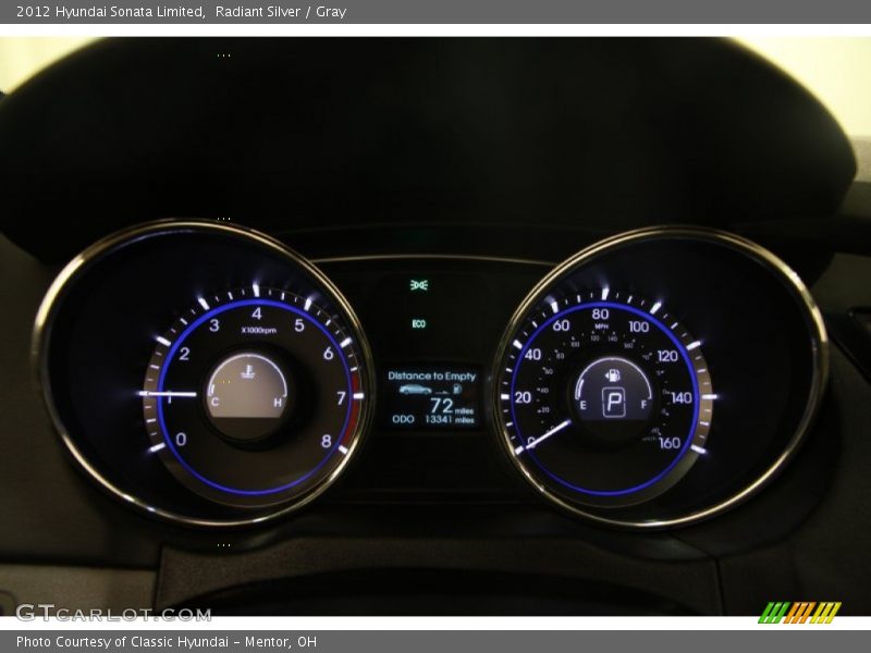 Radiant Silver / Gray 2012 Hyundai Sonata Limited