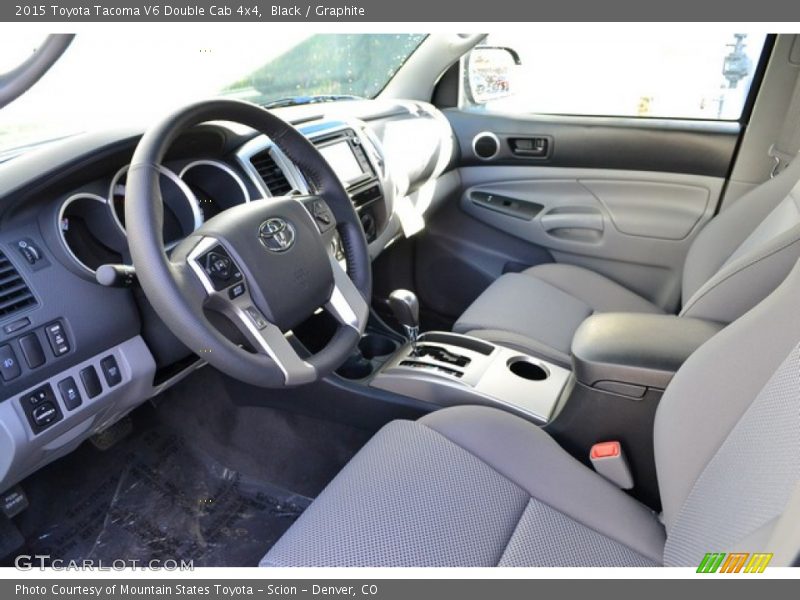 Black / Graphite 2015 Toyota Tacoma V6 Double Cab 4x4