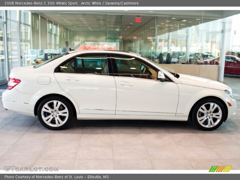 Arctic White / Savanna/Cashmere 2008 Mercedes-Benz C 300 4Matic Sport