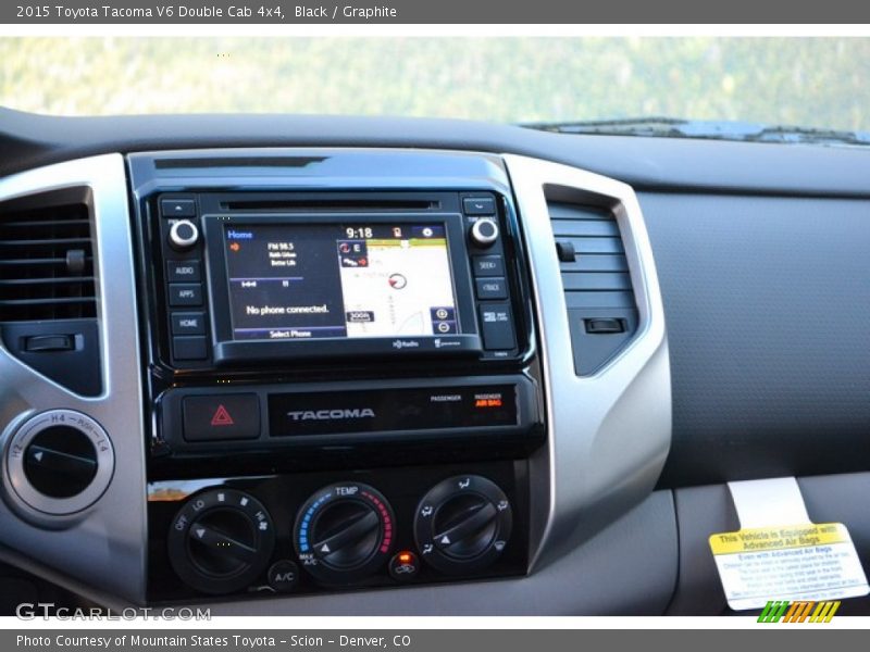 Black / Graphite 2015 Toyota Tacoma V6 Double Cab 4x4