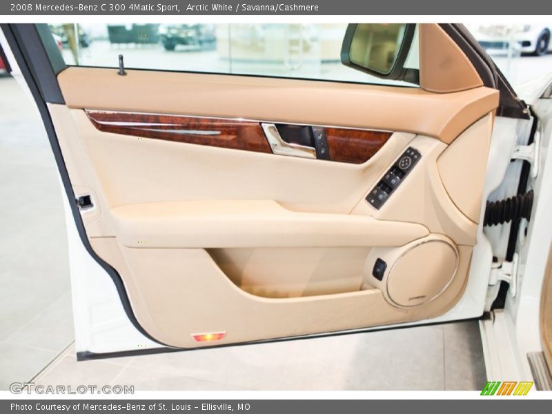 Arctic White / Savanna/Cashmere 2008 Mercedes-Benz C 300 4Matic Sport