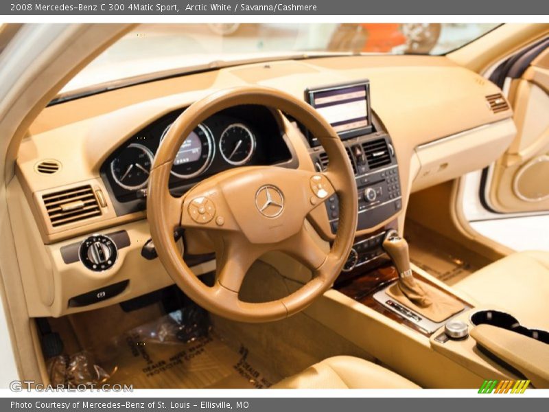 Arctic White / Savanna/Cashmere 2008 Mercedes-Benz C 300 4Matic Sport