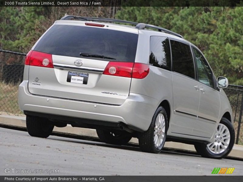 Desert Sand Mica / Fawn 2008 Toyota Sienna Limited
