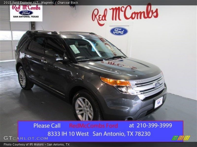 Magnetic / Charcoal Black 2015 Ford Explorer XLT
