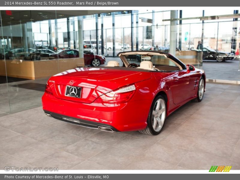 Mars Red / Beige/Brown 2014 Mercedes-Benz SL 550 Roadster