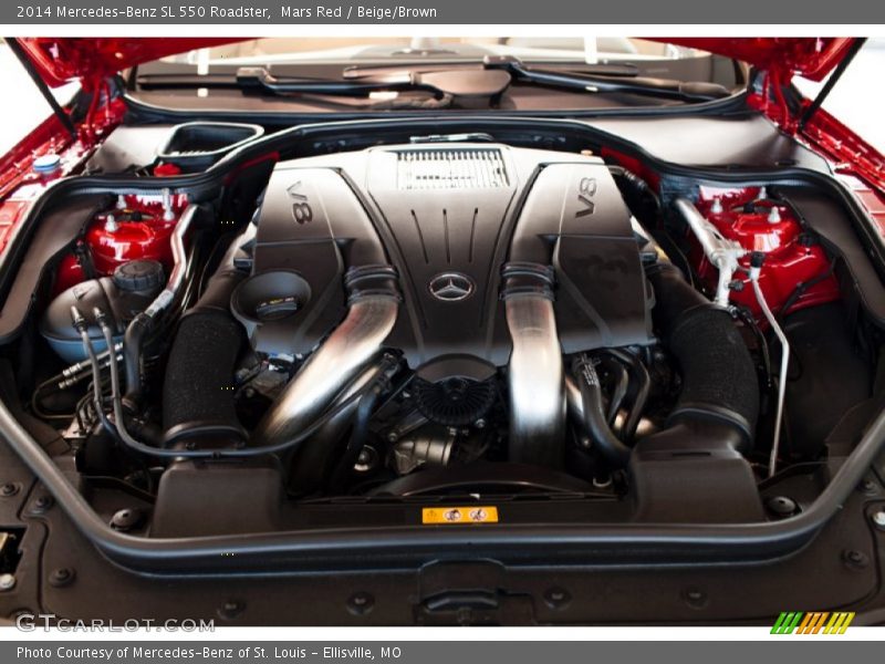 Mars Red / Beige/Brown 2014 Mercedes-Benz SL 550 Roadster