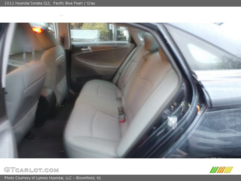 Pacific Blue Pearl / Gray 2011 Hyundai Sonata GLS
