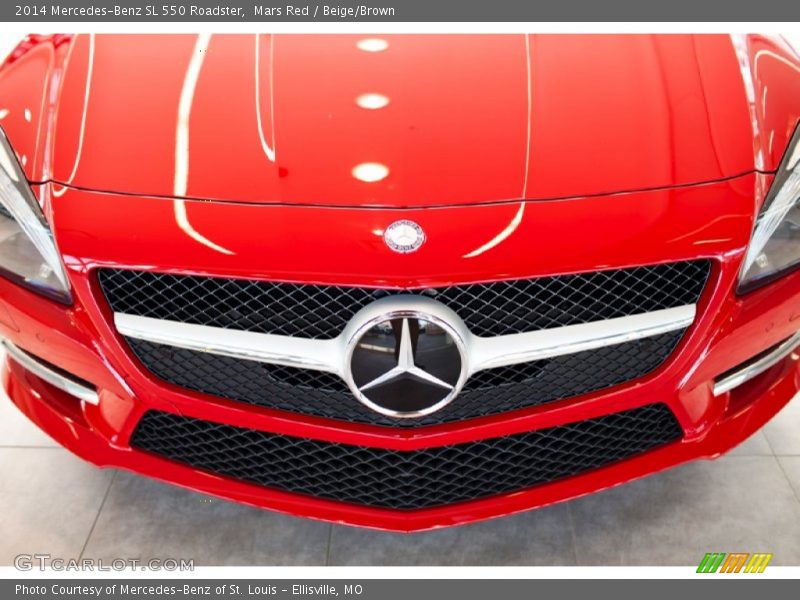 Mars Red / Beige/Brown 2014 Mercedes-Benz SL 550 Roadster