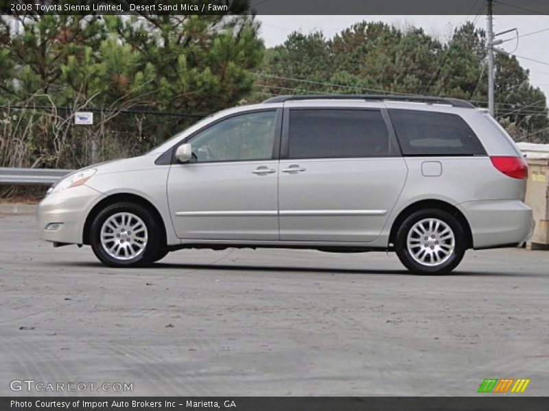 Desert Sand Mica / Fawn 2008 Toyota Sienna Limited