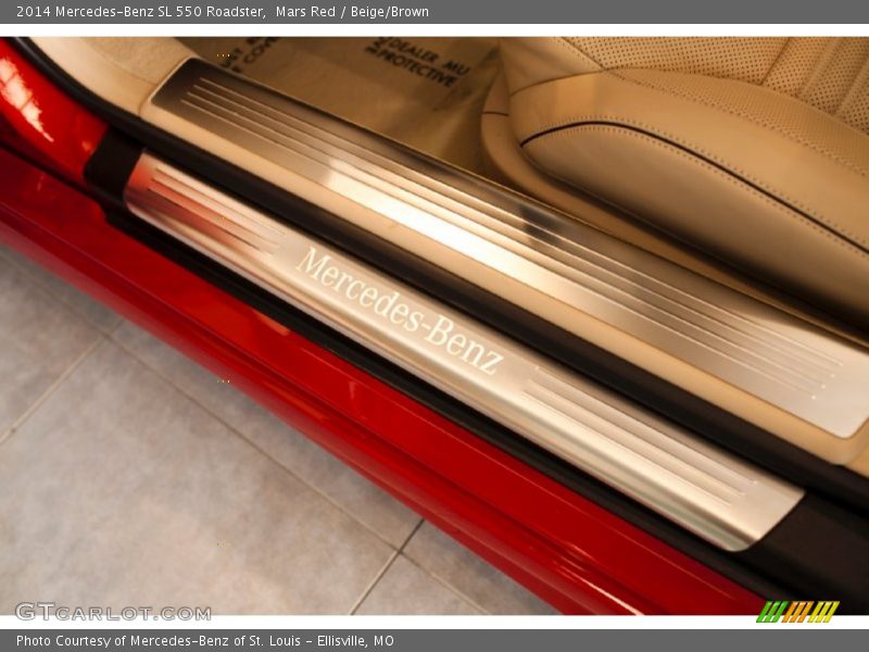 Mars Red / Beige/Brown 2014 Mercedes-Benz SL 550 Roadster