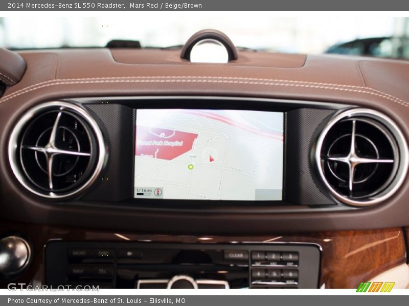 Mars Red / Beige/Brown 2014 Mercedes-Benz SL 550 Roadster