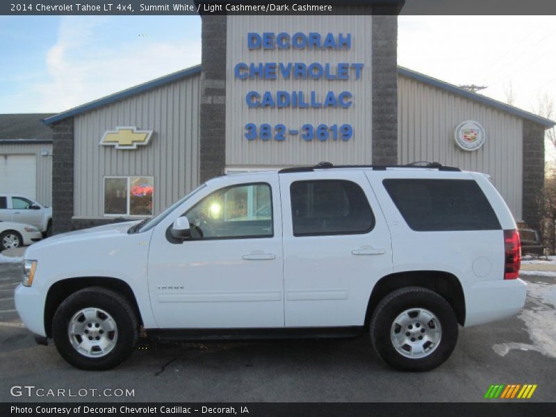 Summit White / Light Cashmere/Dark Cashmere 2014 Chevrolet Tahoe LT 4x4