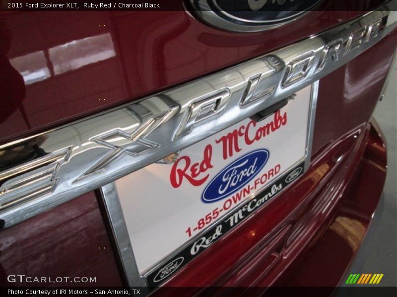 Ruby Red / Charcoal Black 2015 Ford Explorer XLT