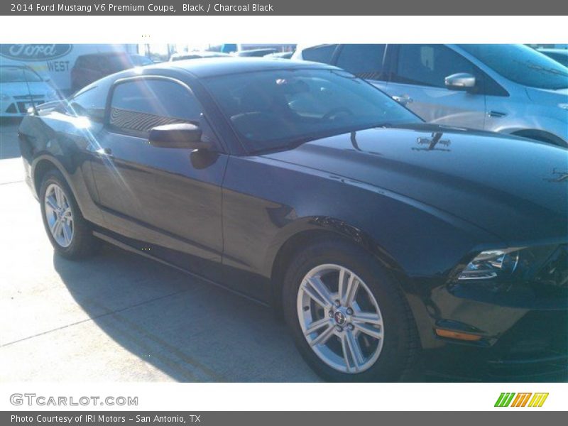 Black / Charcoal Black 2014 Ford Mustang V6 Premium Coupe