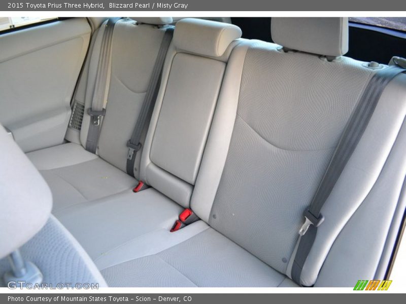 Blizzard Pearl / Misty Gray 2015 Toyota Prius Three Hybrid