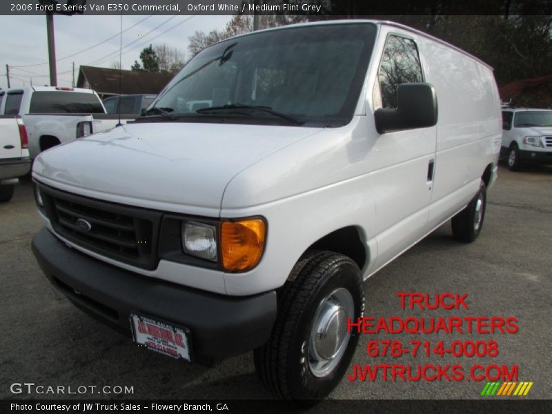 Oxford White / Medium Flint Grey 2006 Ford E Series Van E350 Commercial