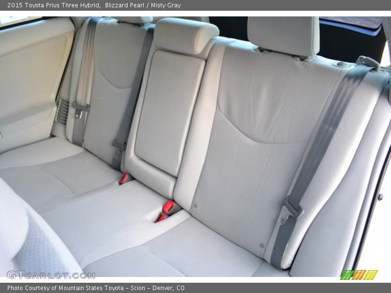 Blizzard Pearl / Misty Gray 2015 Toyota Prius Three Hybrid