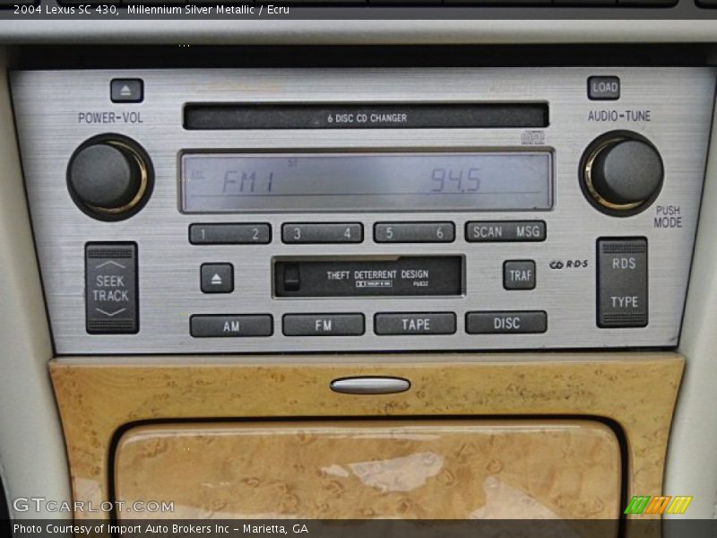 Millennium Silver Metallic / Ecru 2004 Lexus SC 430