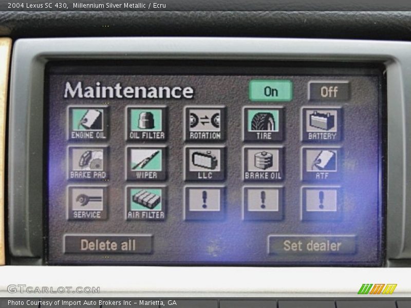 Millennium Silver Metallic / Ecru 2004 Lexus SC 430