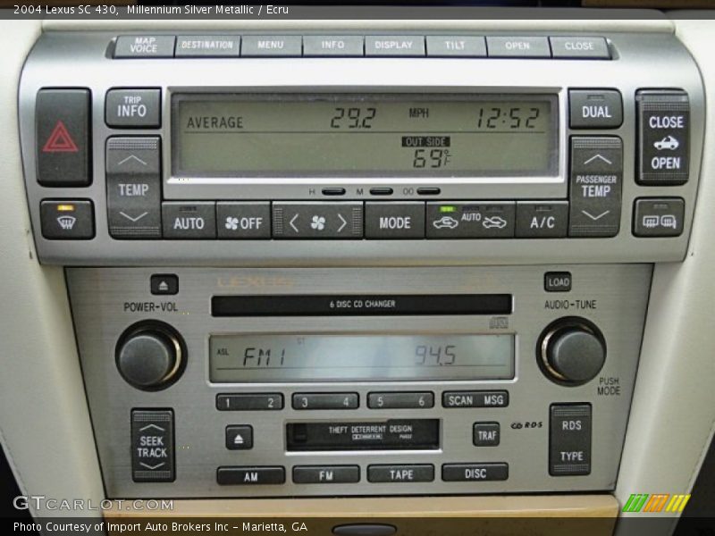 Millennium Silver Metallic / Ecru 2004 Lexus SC 430