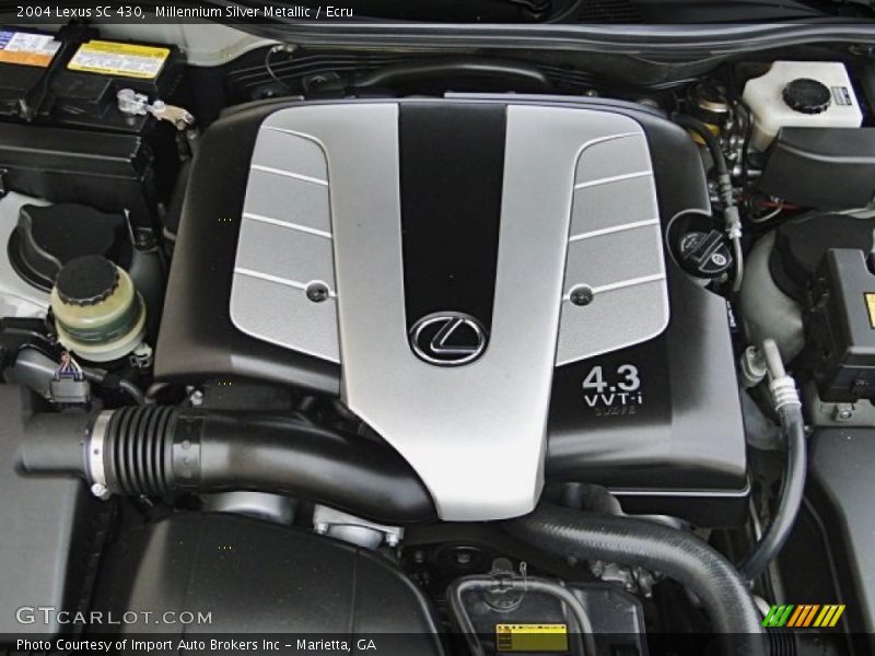 Millennium Silver Metallic / Ecru 2004 Lexus SC 430