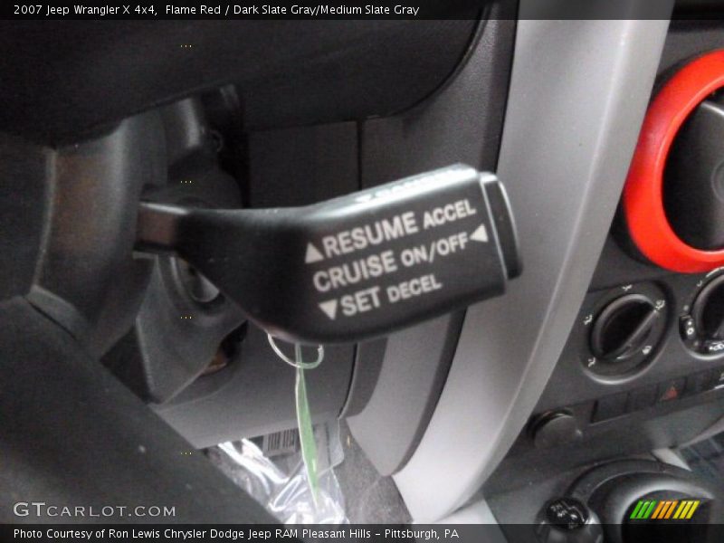 Flame Red / Dark Slate Gray/Medium Slate Gray 2007 Jeep Wrangler X 4x4