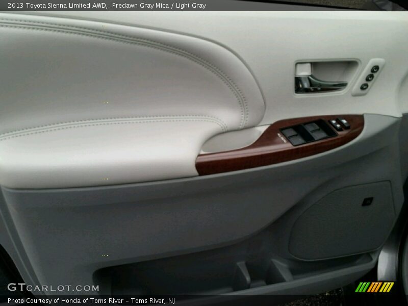 Predawn Gray Mica / Light Gray 2013 Toyota Sienna Limited AWD
