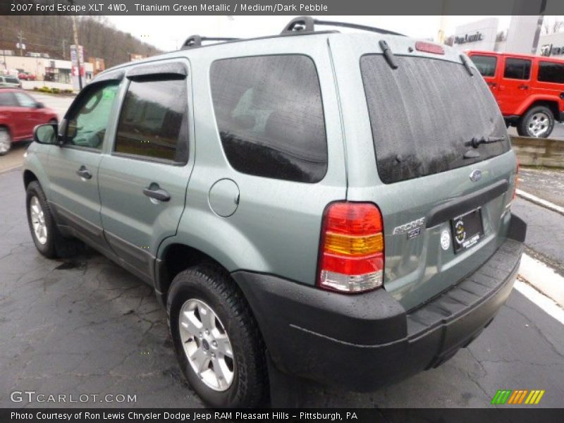 Titanium Green Metallic / Medium/Dark Pebble 2007 Ford Escape XLT 4WD