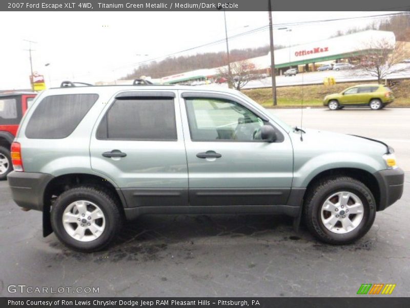 Titanium Green Metallic / Medium/Dark Pebble 2007 Ford Escape XLT 4WD