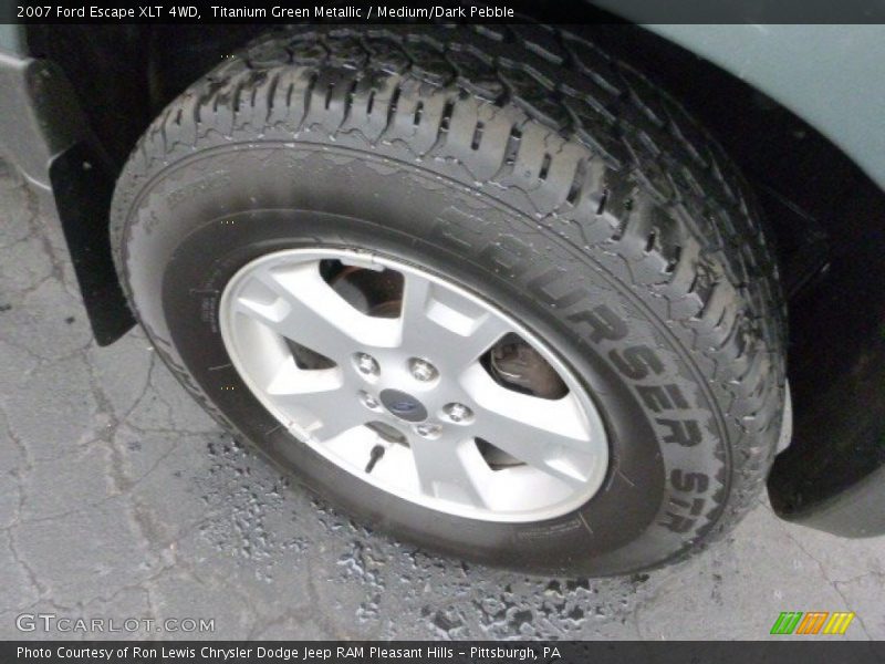 Titanium Green Metallic / Medium/Dark Pebble 2007 Ford Escape XLT 4WD