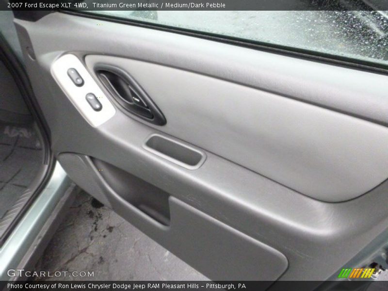 Titanium Green Metallic / Medium/Dark Pebble 2007 Ford Escape XLT 4WD