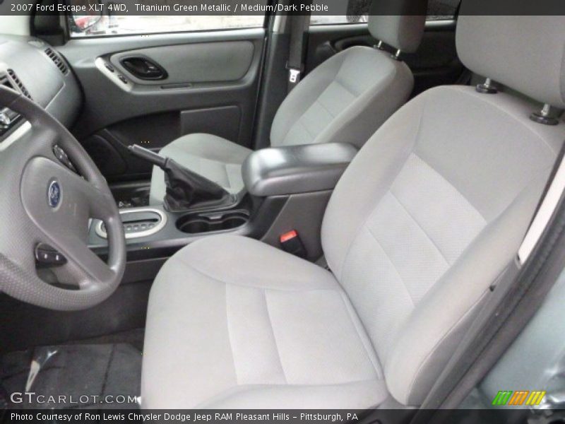 Titanium Green Metallic / Medium/Dark Pebble 2007 Ford Escape XLT 4WD