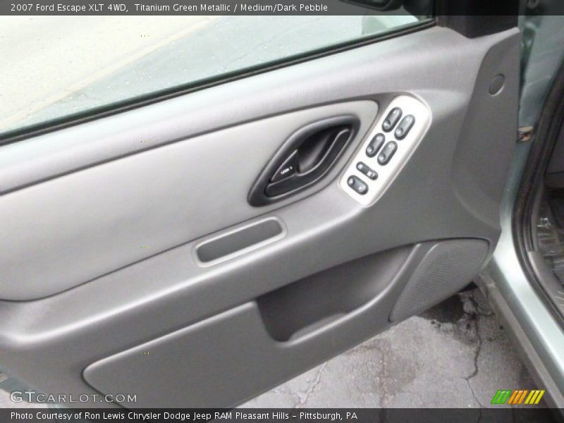 Titanium Green Metallic / Medium/Dark Pebble 2007 Ford Escape XLT 4WD