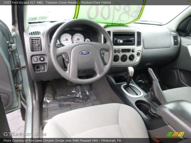 Titanium Green Metallic / Medium/Dark Pebble 2007 Ford Escape XLT 4WD
