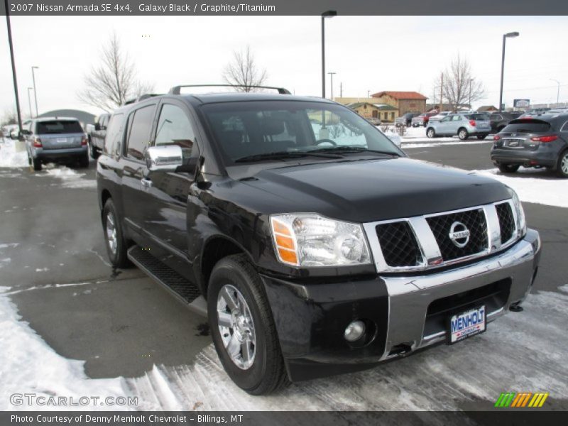 Galaxy Black / Graphite/Titanium 2007 Nissan Armada SE 4x4